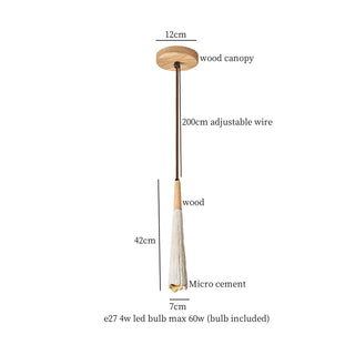 Celako™ Betura Pendant Light | Micro Cement Japan Wabi Sabi