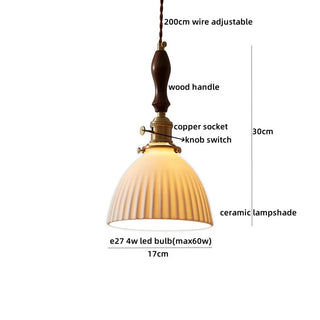 Celako™ Cuora Pendant Light | Copper Glass Bedroom Lighting