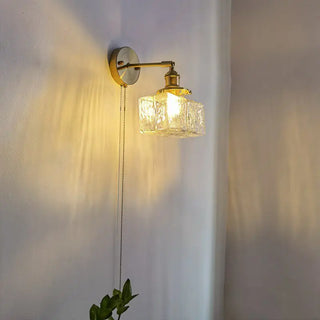 Celako™ Diaphane Wall Light | Clear Glass Vintage Bedroom Lighting