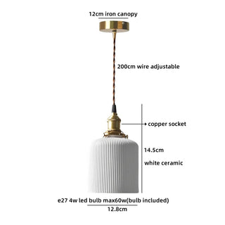 Celako™ Kaoria Pendant Light | Ceramic Bedroom Lighting