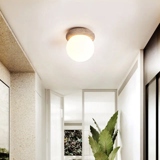Celako™ Sabbiosa Ceiling Light | Yellow Travertine Living Room Lighting