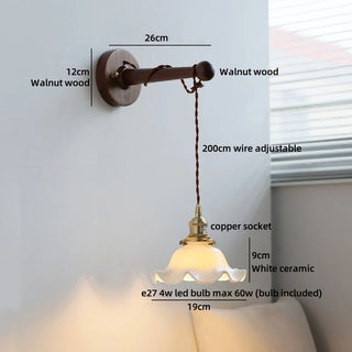 Celako™ Valora Wall Light | Brass Bedside Lighting