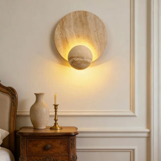 Celako™ Aurelith Wall Light | Vintage Yellow Travertine Kitchen Island Lighting