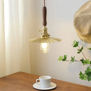 Celako™ Kurumi Pendant Light | Copper Walnut Dining Room Lighting