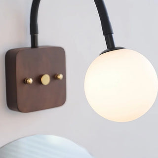 Celako™ Alurea Wall Light | Glass Bedroom Lighting