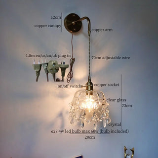 Celako™ Embero Wall Light | Glass Bedroom Lighting