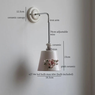 Celako™ Kaolora Wall Light | Ceramic Living Room Lighting