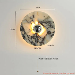 Celako™ Orbimar Wall Light | Marble Living Room Lighting