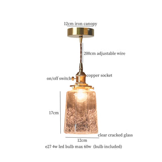 Celako™ Lustrenza Pendant Light | Glass Stone Bedroom Lighting