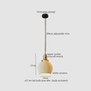 Celako™ Kaolino Pendant Light | Ceramic Kitchen Island Lighting