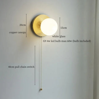Celako™ Opalon Wall Light | Glass Modern Style Bedroom Lighting