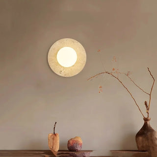 Celako™ Trevina Wall Light | Travertine Bedroom Lighting