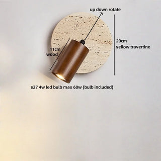 Celako™ Aurelith Wall Light | Vintage Yellow Travertine Kitchen Island Lighting