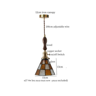Celako™ Aurivara Pendant Light | Amber Glass Bedroom Lighting