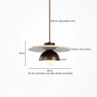 Celako™ Silvatra Pendant Light | Wood Bedroom Lighting