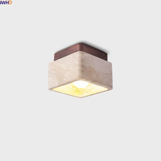 Celako™ Caluma Ceiling Light | Yellow Travertine Vintage