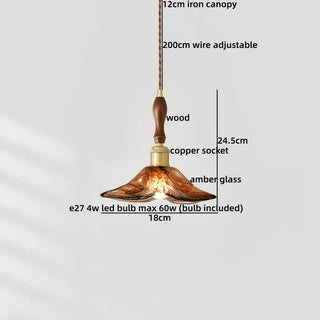 Celako™ Okumo Pendant Light | Glass Japan Style Bedroom Lighting