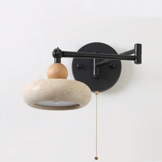 Celako™ Lucaterra Wall Light | Yellow Travertine Bedroom Lighting