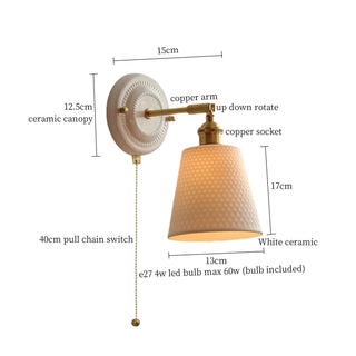 Celako™ Ceraline Wall Light | Copper Bathroom