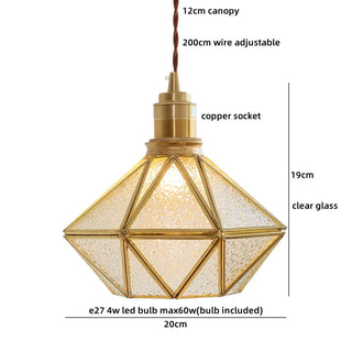 Celako™ Opaline Pendant Light | Glass Dining Room Lighting