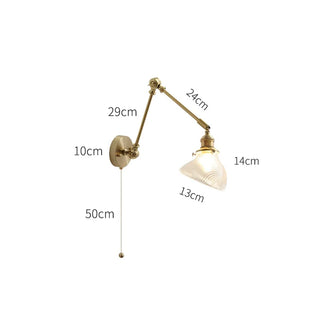 Celako™ Vitrio Wall Light | Copper Bedside Lighting