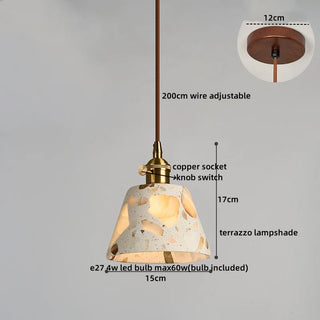 Celako™ Strazzo Pendant Light | Terrazzo Dining Room Lighting