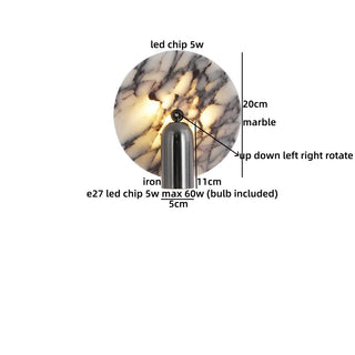 Celako™ Maronea Wall Light | Marble Bedroom Lighting