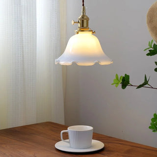 Celako™ Lumiora Pendant Light | White Glass Kitchen Island Lighting