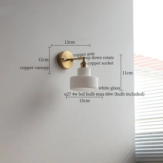 Celako™ Clarius Wall Light | Glass Copper Living Room Lighting