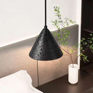 Celako™ Umbraite Pendant Light | Black Travertine Living Room Lighting