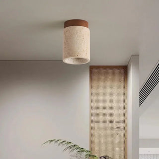 Celako™ Sabbia Ceiling Light | Yellow Travertine Modern Style Living Room Lighting
