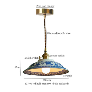 Celako™ Hanabira Pendant Light | White Ceramic Bedroom Lighting