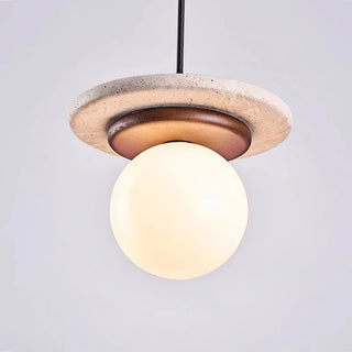 Celako™ Pietrana Pendant Light | Yellow Travertine Bedroom Lighting