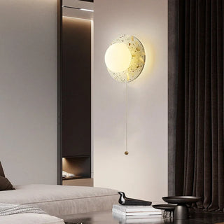 Celako™ Vetraso Wall Light | Terrazzo And Glass Bedroom Lighting