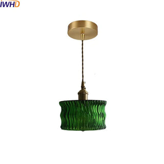Celako™ Aerugo Pendant Light | Green Glass Stone Dining Room Lighting