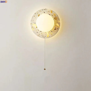 Celako™ Vetraso Wall Light | Terrazzo And Glass Bedroom Lighting