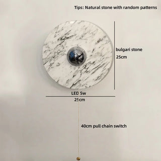 Celako™ Cavari Wall Light | Stone Bedside Lighting