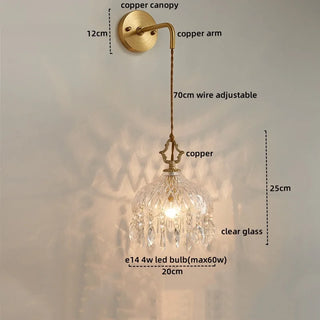 Celako™ Vitrienne Wall Light | Glass Bedroom Lighting