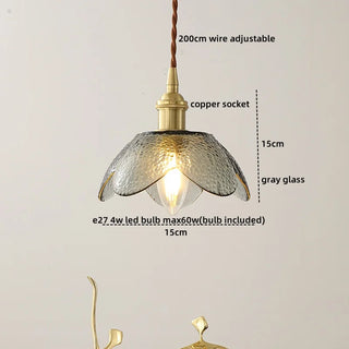 Celako™ Fumelia Pendant Light | Glass Copper Living Room
