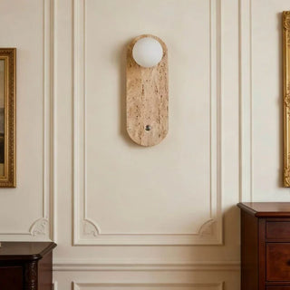 Celako™ Ishiko Wall Light | Travertine Hallway Lighting