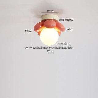 Celako™ Nivelo Ceiling Light | Glass Resin Bedroom Lighting