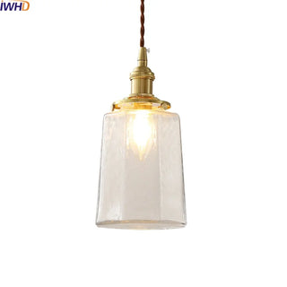 Celako™ Cupralux Pendant Light | Glass Copper Bedroom Lighting