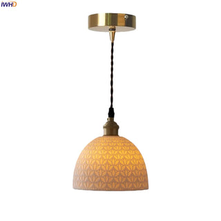 Celako™ Hakuzen Pendant Light | White Ceramic Bedroom Lighting
