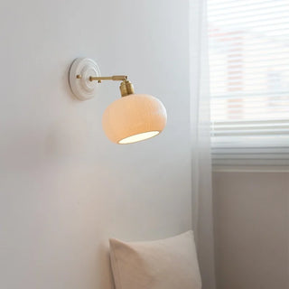 Celako™ Cerado Wall Light | Ceramic Copper Pull Chain Switch Bedroom Lighting