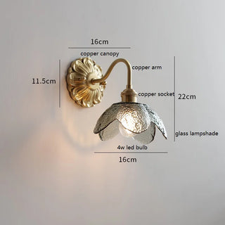 Celako™ Concha Wall Light | Copper Bedroom Lighting