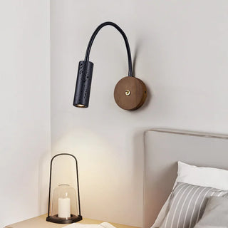 Celako™ Atraver Wall Light | Black Travertine Bedroom Lighting