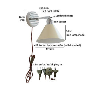 Celako™ Ferrox Wall Light | Iron Bedroom Lighting