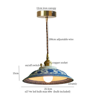 Celako™ Kaoluma Pendant Light | White Ceramic Bedroom Lighting
