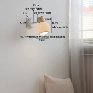 Celako™ Ceranox Wall Light | Ceramic Bedroom Lighting