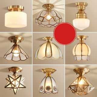 Celako™ Cupreo Ceiling Light | Copper Living Room Lighting